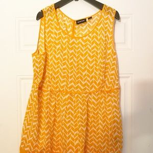 Avenue Orange Patterned Tank